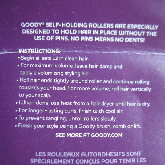 Goody Self Holding Rollers Waves Volume Curls Hair Curlers Small Large XL Jumbo - Picture 13 of 16